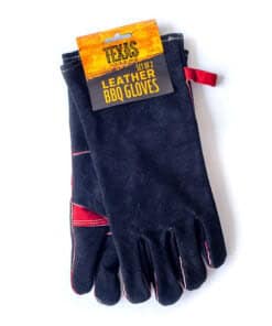 Lederen bbq handschoenen