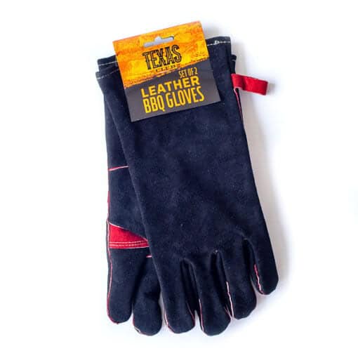 Lederen bbq handschoenen
