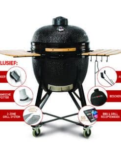 Kamado Bono Limited 25" Een zwarte kamado