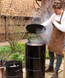 Alternative view of Leren BBQ schort