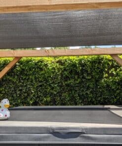 pergola 2,50x2,50 met schaduwdoek vierkant 2x2
