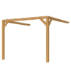 Douglas pergola muur 3.12x3.24