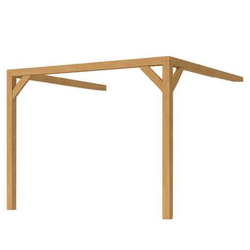 Douglas pergola muur 3.12x3.24