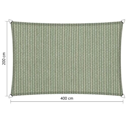 Schaduwdoek rechthoek 2x4