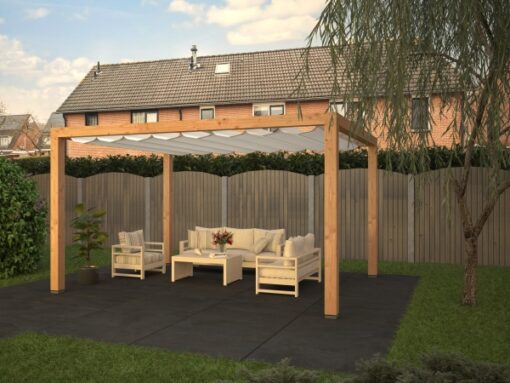 pergola 2.34 x 4.24 met harmonicadoek