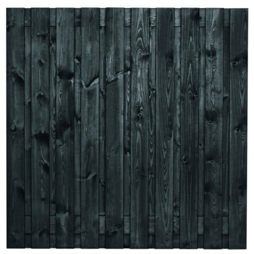 tuinscherm zwart 21-planks 180x180
