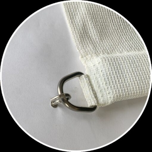 Rolgordijn Artic White met aan de onderzijde een D-ring