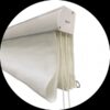 vouwgordijn Artic White