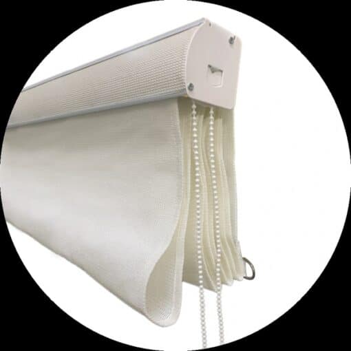 vouwgordijn Artic White