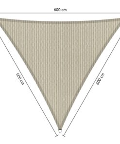 Schaduwdoek driehoek 6x6x6