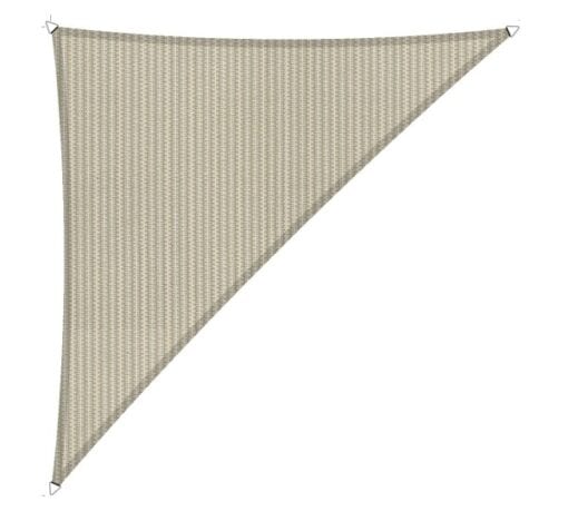 schaduwdoek driehoek 90° Sahara Sand 400x400x570cm