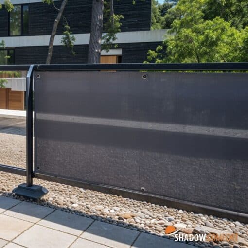 Balkondoek op maat glazen balustrade